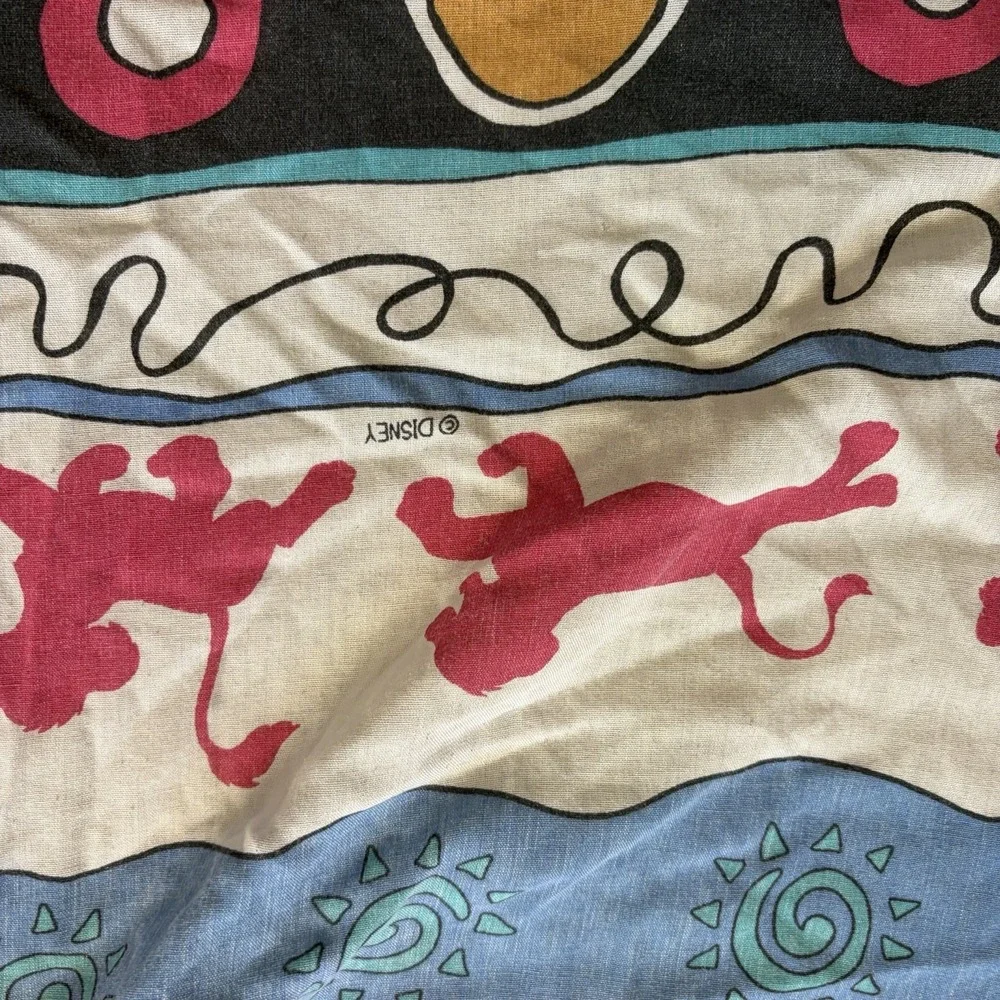 Vintage 90's Disney Lion King Twin Fitted Sheet Made in USA Simba